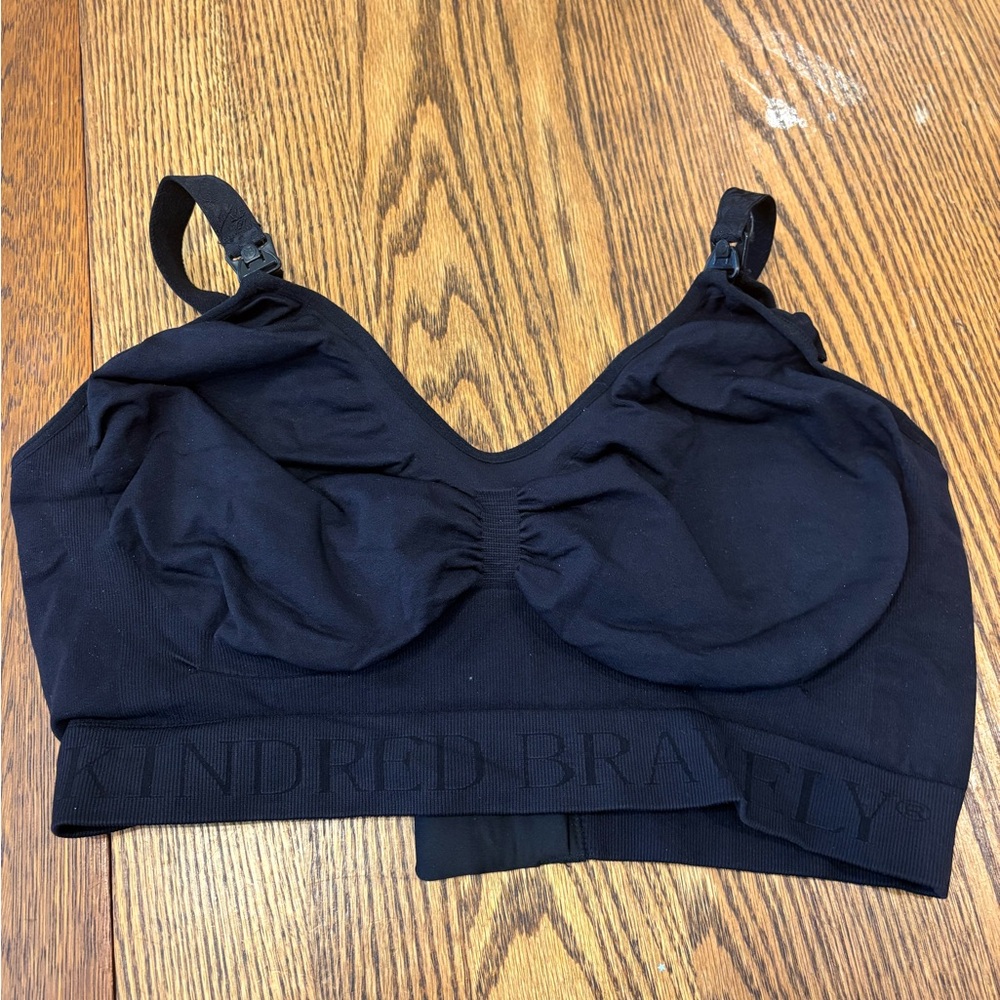 Kindred Bravely Midnight Black Nursing Bra